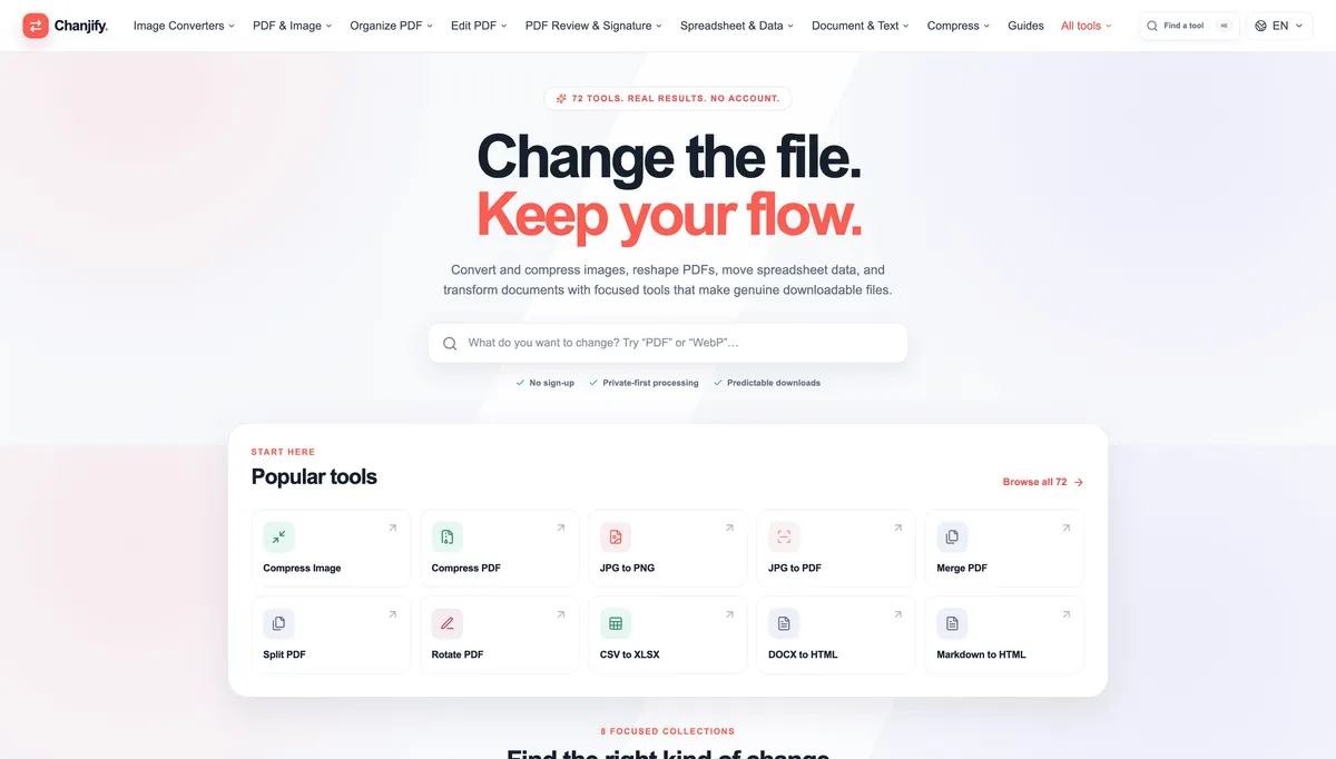 Chanjify.com screenshot