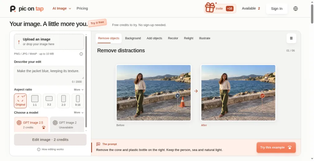 PicOnTap screenshot