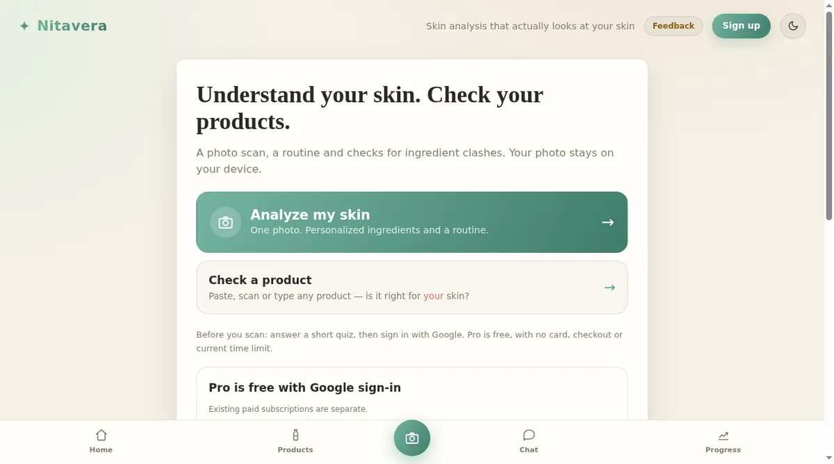 Nitavera screenshot