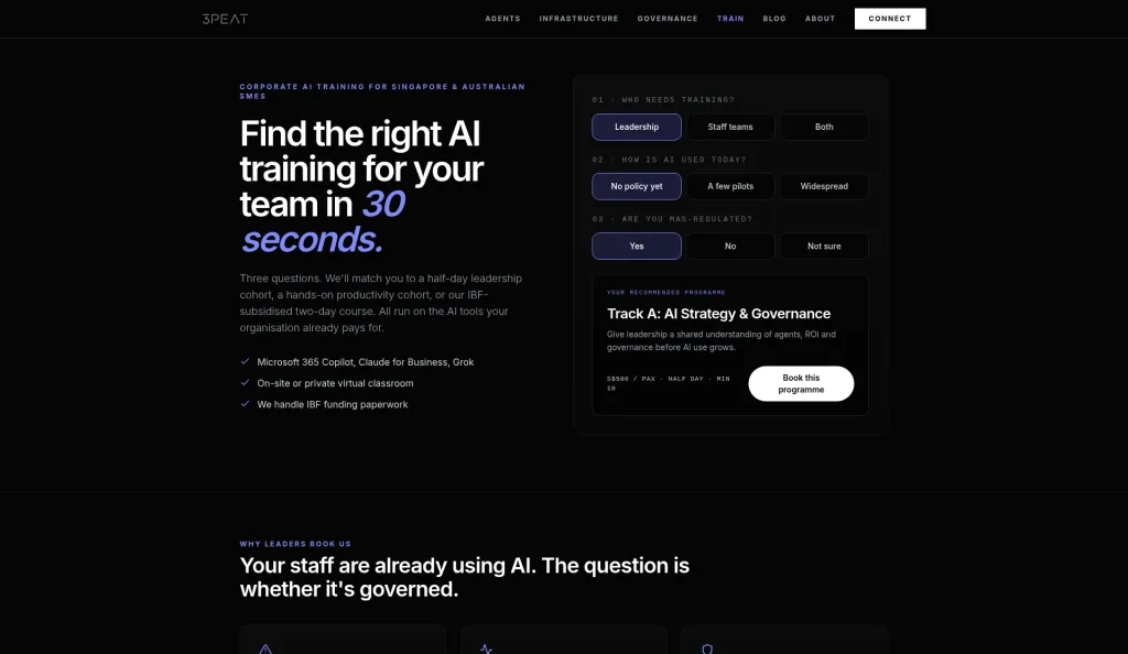 3PEAT Corporate AI Training screenshot