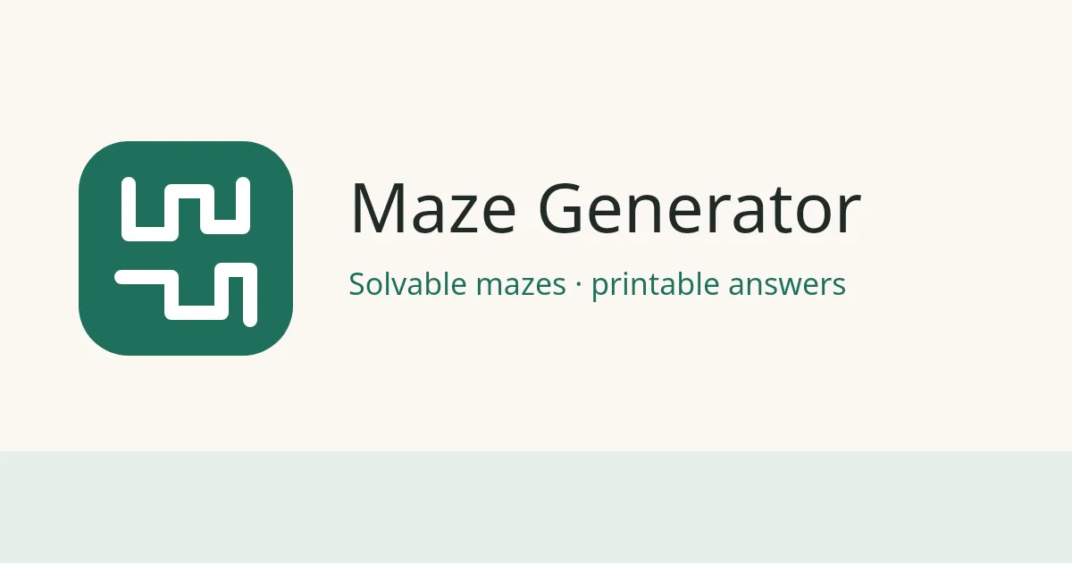 Maze Generator screenshot
