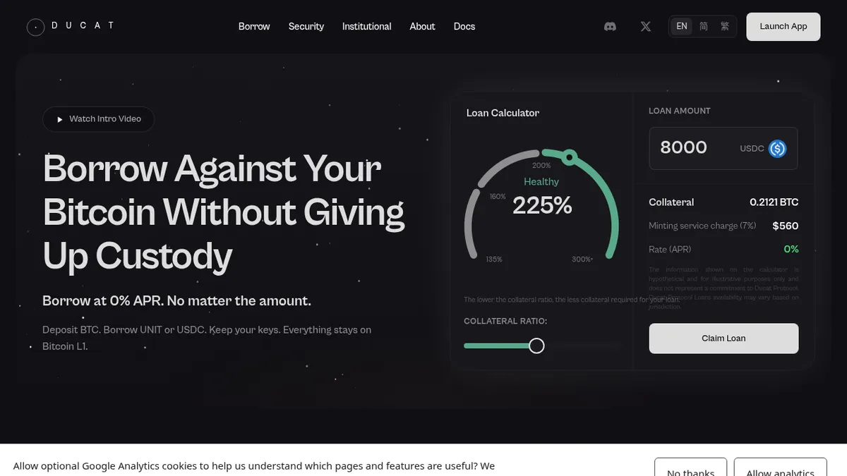 Ducat Protocol screenshot