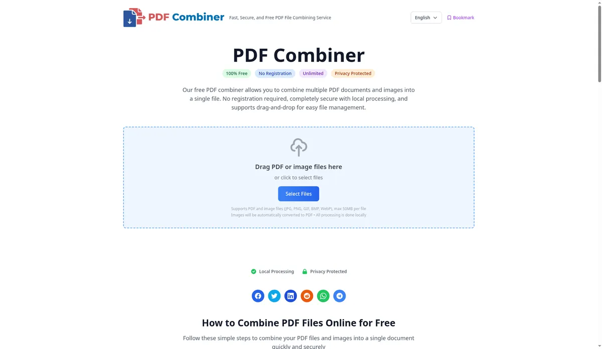 PDF Combiner screenshot