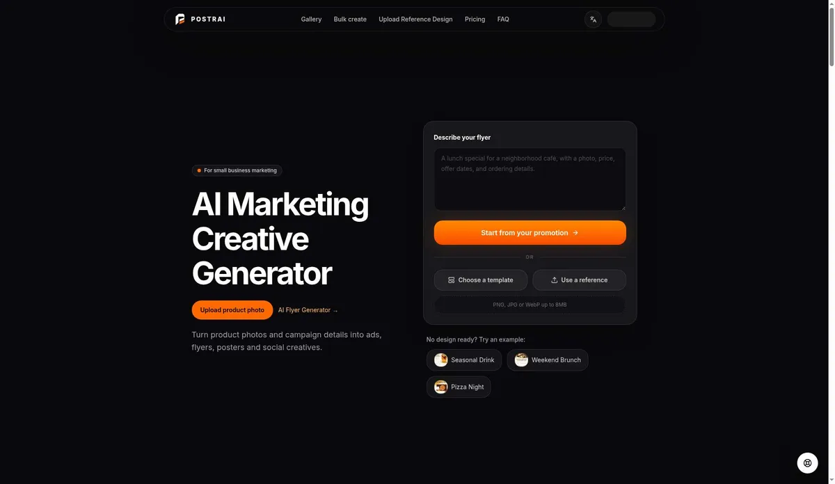 Postrai screenshot
